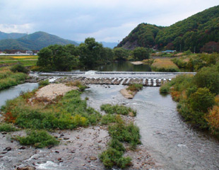 会津大川（特設釣り場）のフライフィッシング
