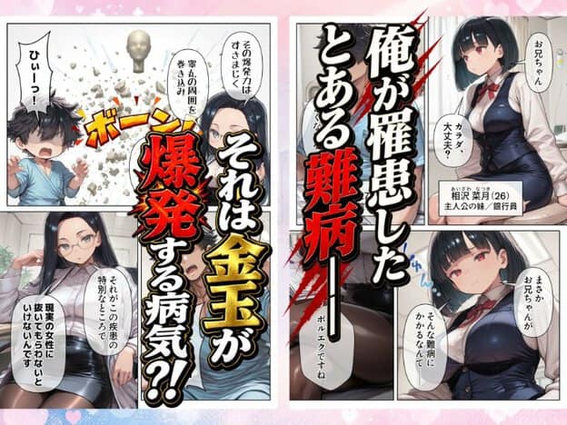 病室で眼鏡をかけた女性が男性と向き合って話し、右側では相沢菜月がベッド脇に座り、赤い目を細めて口を閉じている。